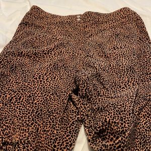 Anthro Anthropologie animal print pants!!  NWOT